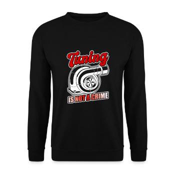 Tuner de voiture, Mécanicien automobile, Voiture de course, Tuning - Sweat-shirt Unisexe - noir - Devant - Alina (178cm) & Michal (187cm)