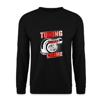 Tuner de voiture, Mécanicien automobile, Voiture de course, Tuning - Sweat-shirt Unisexe - noir - Devant - Alina (178cm) & Michal (187cm)