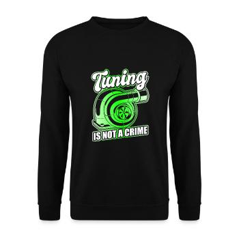 Tuner de voiture, Mécanicien automobile, Voiture de course, Tuning - Sweat-shirt Unisexe - noir - Devant - Alina (178cm) & Michal (187cm)