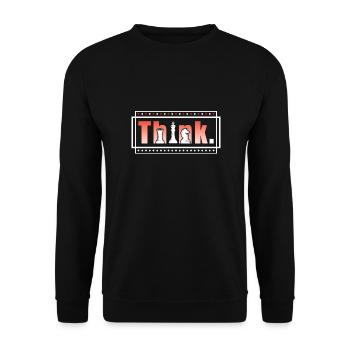 Chess Chess Player Tournament for Clever Minds - Unisex Sweatshirt - black - Front - Alina (178cm) & Michal (187cm)
