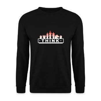 Chess Chess Player Tournament for Clever Minds - Unisex Sweatshirt - black - Front - Alina (178cm) & Michal (187cm)