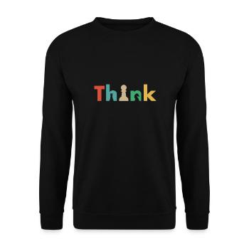Chess Chess Player Tournament for Clever Minds - Unisex Sweatshirt - black - Front - Alina (178cm) & Michal (187cm)