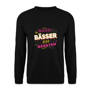 GOA Techno House Party EDM Festival Electro Rave - Unisex Pullover - Schwarz - Vorne - Alina (178cm) & Michal (187cm)