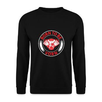 Tuner de voiture, Mécanicien automobile, Voiture de course, Tuning - Sweat-shirt Unisexe - noir - Devant - Alina (178cm) & Michal (187cm)
