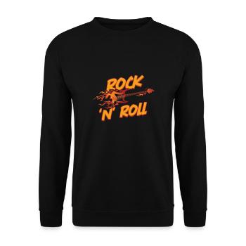 Rock 'n' Roll Music, Dancing, Concert, Festival - Unisex Sweatshirt - black - Front - Alina (178cm) & Michal (187cm)