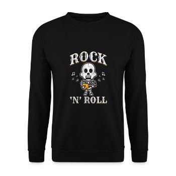 Rock 'n' Roll Music, Dancing, Concert, Festival - Unisex Sweatshirt - black - Front - Alina (178cm) & Michal (187cm)