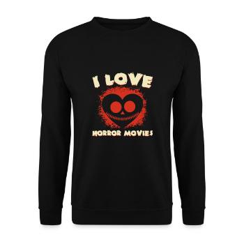 Zombie Horror Horror Film Festival + Halloween - Unisex Sweatshirt - black - Front - Alina (178cm) & Michal (187cm)