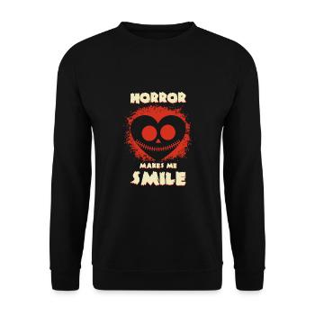 Zombie Horror Horror Film Festival + Halloween - Unisex Sweatshirt - black - Front - Alina (178cm) & Michal (187cm)