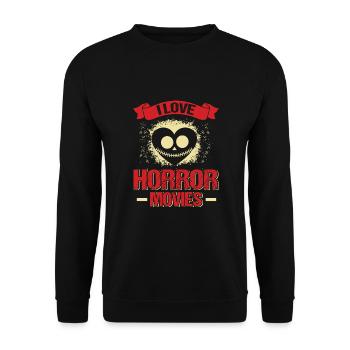 Zombie Horror Horror Film Festival + Halloween - Unisex Sweatshirt - black - Front - Alina (178cm) & Michal (187cm)