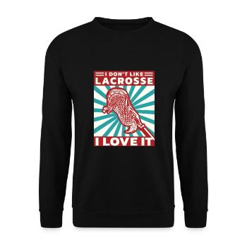 Lacrosse LAX Club Team Players Coaches Fans Coach - Sweat-shirt Unisexe - noir - Devant - Alina (178cm) & Michal (187cm)