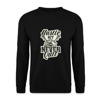 Lacrosse LAX Club Team Players Coaches Fans Coach - Sweat-shirt Unisexe - noir - Devant - Alina (178cm) & Michal (187cm)