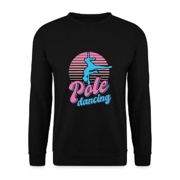 Pole Dance Dancer, Pole Dance, Pole Dancing - Unisex Sweatshirt - black - Front - Alina (178cm) & Michal (187cm)