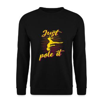Pole Dance Dancer, Pole Dancing, Pole Dancing - Unisex Sweatshirt - black - Front - Alina (178cm) & Michal (187cm)