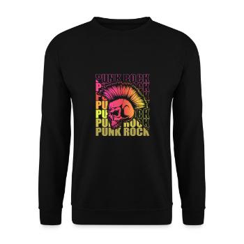 Punk Rock Pogo Anarchie Punks Punk Rocker Punk - Sweat-shirt Unisexe - noir - Devant - Alina (178cm) & Michal (187cm)