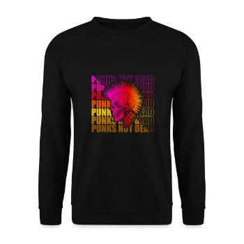 Punk Rock Pogo Anarchie Punks Punk Rocker Punk - Unisex Pullover - Schwarz - Vorne - Alina (178cm) & Michal (187cm)
