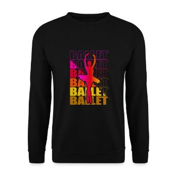 Ballett, Ballerina, Girl, Mädchen, Tanzen - Unisex Pullover - Schwarz - Vorne - Alina (178cm) & Michal (187cm)