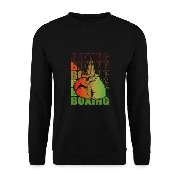 Boxen Martial Arts Boxing Box Club Boxer - Unisex Pullover - Schwarz - Vorne - Alina (178cm) & Michal (187cm)