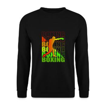 Boxen Martial Arts Boxing Box Club Boxer - Unisex Sweatshirt - black - Front - Alina (178cm) & Michal (187cm)