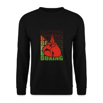Boxen Martial Arts Boxing Box Club Boxer - Unisex Sweatshirt - black - Front - Alina (178cm) & Michal (187cm)