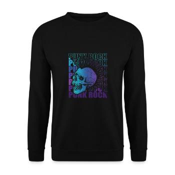 Punk Rock Pogo Anarchie Punks Punk Rocker Punk - Unisex Pullover - Schwarz - Vorne - Alina (178cm) & Michal (187cm)