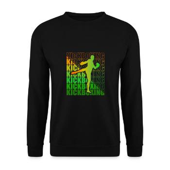 Kickboxer Martial Arts Kickboxing Kickboxen - Unisex Pullover - Schwarz - Vorne - Alina (178cm) & Michal (187cm)