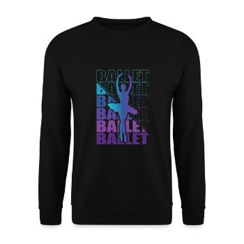 Ballett, Ballerina, Girl, Mädchen, Tanzen - Unisex Pullover - Schwarz - Vorne - Alina (178cm) & Michal (187cm)