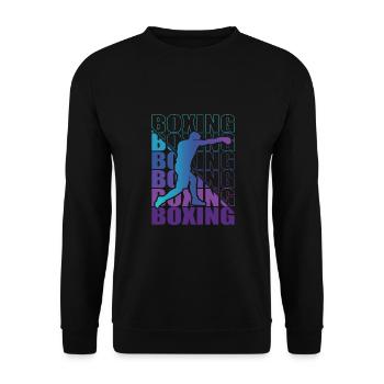 Boxen Martial Arts Boxing Box Club Boxer - Unisex Sweatshirt - black - Front - Alina (178cm) & Michal (187cm)