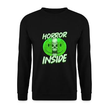 Zombie Horror Horror Film Festival + Halloween - Unisex Sweatshirt - black - Front - Alina (178cm) & Michal (187cm)