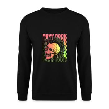 Punk Rock Pogo Anarchie Punks Punk Rocker Punk - Sweat-shirt Unisexe - noir - Devant - Alina (178cm) & Michal (187cm)