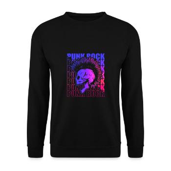 Punk Rock Pogo Anarchie Punks Punk Rocker Punk - Sweat-shirt Unisexe - noir - Devant - Alina (178cm) & Michal (187cm)