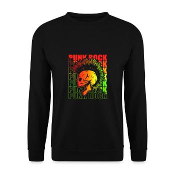Punk Rock Pogo Anarchie Punks Punk Rocker Punk - Sweat-shirt Unisexe - noir - Devant - Alina (178cm) & Michal (187cm)