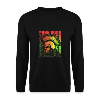 Punk Rock Pogo Anarchie Punks Punk Rocker Punk - Sweat-shirt Unisexe - noir - Devant - Alina (178cm) & Michal (187cm)