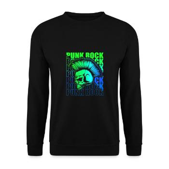 Punk Rock Pogo Anarchie Punks Punk Rocker Punk - Unisex Pullover - Schwarz - Vorne - Alina (178cm) & Michal (187cm)