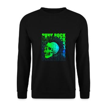 Punk Rock Pogo Anarchie Punks Punk Rocker Punk - Unisex Pullover - Schwarz - Vorne - Alina (178cm) & Michal (187cm)