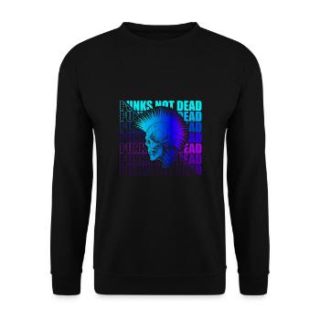 Punk Rock Pogo Anarchie Punks Punk Rocker Punk - Unisex Pullover - Schwarz - Vorne - Alina (178cm) & Michal (187cm)