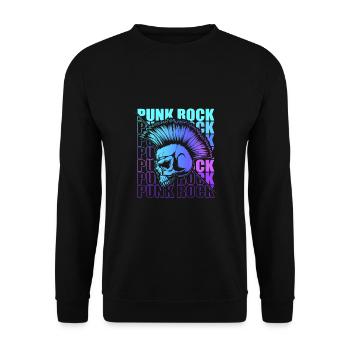 Punk Rock Pogo Anarchie Punks Punk Rocker Punk - Sweat-shirt Unisexe - noir - Devant - Alina (178cm) & Michal (187cm)