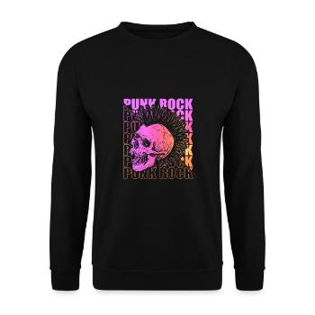 Punk Rock Pogo Anarchie Punks Punk Rocker Punk - Sweat-shirt Unisexe - noir - Devant - Alina (178cm) & Michal (187cm)