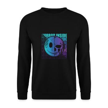 Zombie Horror Horror Film Festival + Halloween - Unisex Sweatshirt - black - Front - Alina (178cm) & Michal (187cm)