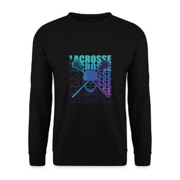 Lacrosse LAX Club Team Players Coach Fans Coach - Sweat-shirt Unisexe - noir - Devant - Alina (178cm) & Michal (187cm)