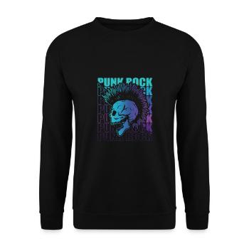 Punk Rock Pogo Anarchie Punks Punk Rocker Punk - Sweat-shirt Unisexe - noir - Devant - Alina (178cm) & Michal (187cm)