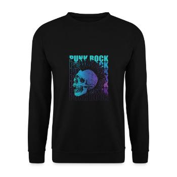 Punk Rock Pogo Anarchie Punks Punk Rocker Punk - Sweat-shirt Unisexe - noir - Devant - Alina (178cm) & Michal (187cm)