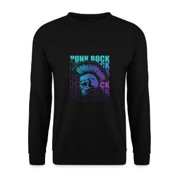 Punk Rock Pogo Anarchie Punks Punk Rocker Punk - Unisex Pullover - Schwarz - Vorne - Alina (178cm) & Michal (187cm)