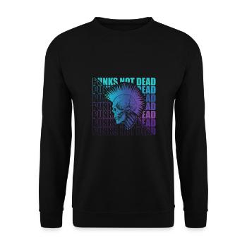 Punk Rock Pogo Anarchie Punks Punk Rocker Punk - Unisex Pullover - Schwarz - Vorne - Alina (178cm) & Michal (187cm)