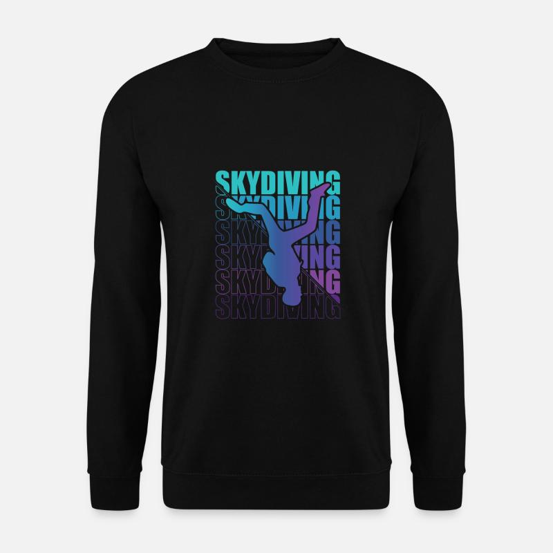 Skydive Freefly Fallschirmspringer Shirt Skydiving - Unisex Pullover - Schwarz