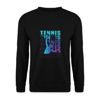 Vêtements pour joueurs de tennis Tennis Femmes Filles - Sweat-shirt Unisexe - noir - Devant - Alina (178cm) & Michal (187cm)