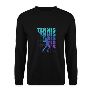 Vêtements pour joueurs de tennis Tennis Femmes Filles - Sweat-shirt Unisexe - noir - Devant - Alina (178cm) & Michal (187cm)