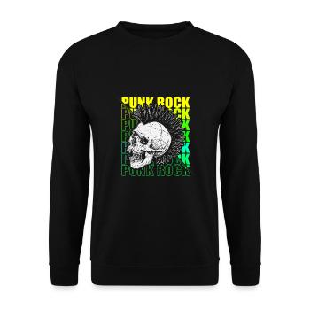 Punk Rock Pogo Anarchie Punks Punk Rocker Punk - Unisex Pullover - Schwarz - Vorne - Alina (178cm) & Michal (187cm)