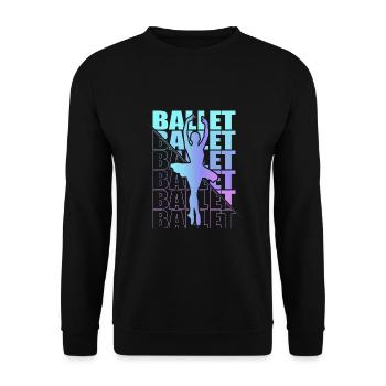 Ballett, Ballerina, Girl, Mädchen, Tanzen - Unisex Pullover - Schwarz - Vorne - Alina (178cm) & Michal (187cm)