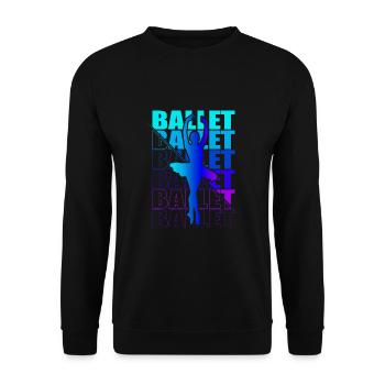 Ballett, Ballerina, Girl, Mädchen, Tanzen - Unisex Pullover - Schwarz - Vorne - Alina (178cm) & Michal (187cm)