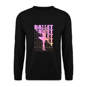 Ballett, Ballerina, Girl, Mädchen, Tanzen - Unisex Pullover - Schwarz - Vorne - Alina (178cm) & Michal (187cm)